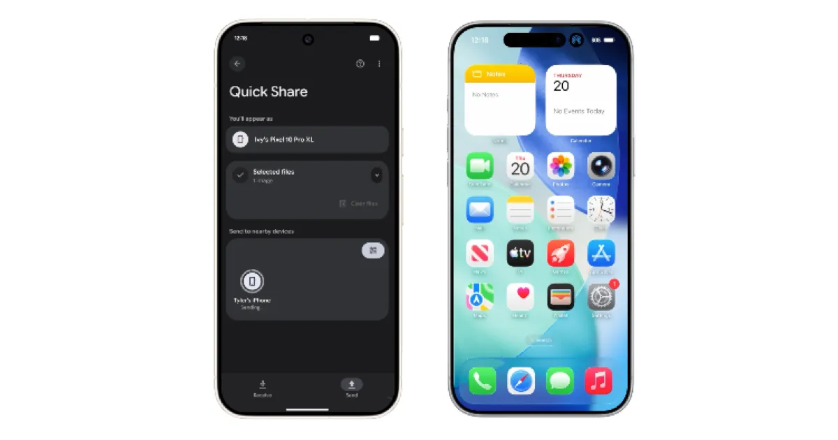 AirDrop Dönemi Bitiyor: Android'den iPhone'a Doğrudan Paylaşım