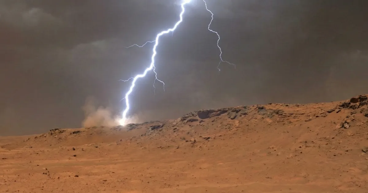 Mars'ta İlk Kez Yıldırım Tespit Edildi