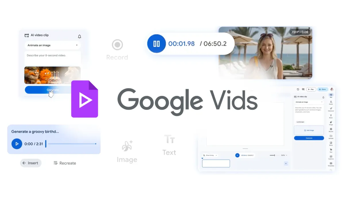 Google Vids'e Ücretsiz Video Üretimi Geldi