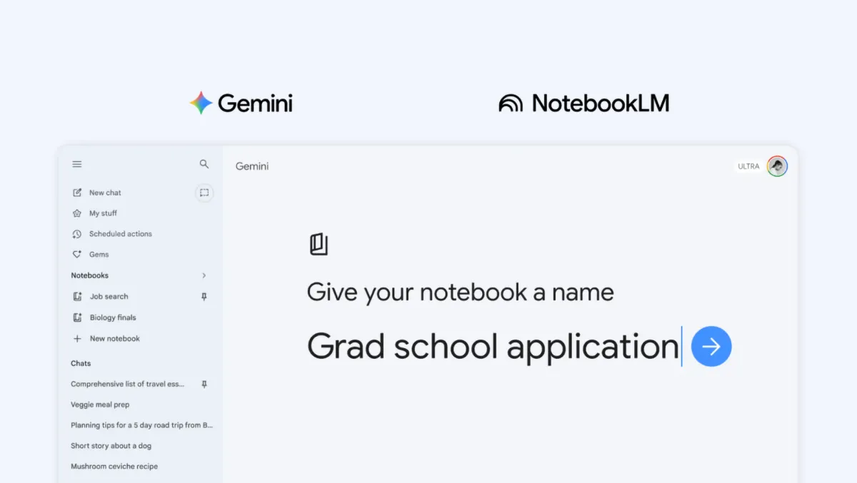 Gemini'ye Not Defteri Özelliği Geldi: NotebookLM ile Entegre