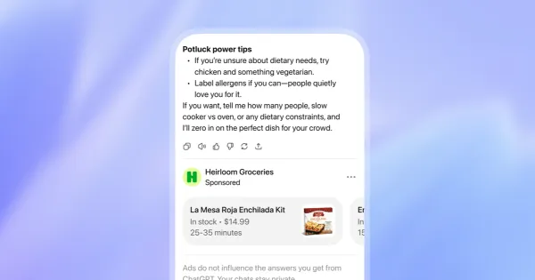 ChatGPT’de Reklam Testi Başladı