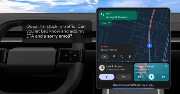 Gemini Artık Android Auto'da