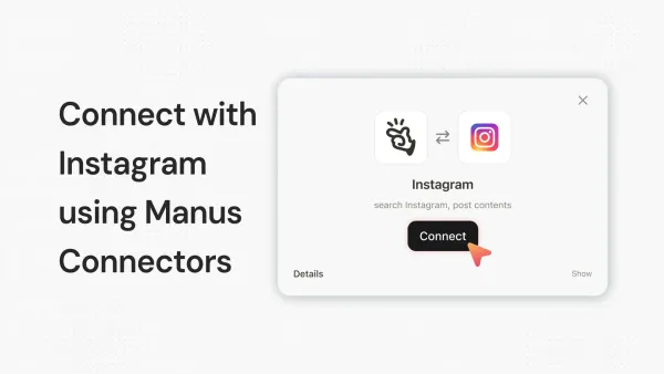 Manus Instagram'a Bağlandı